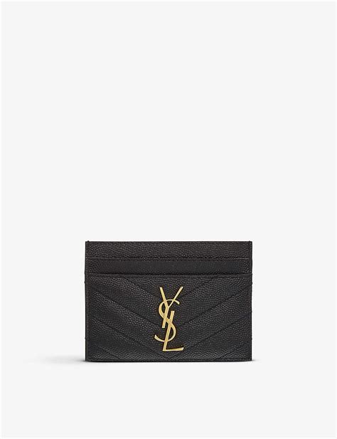 ysl small card holder|YSL card holder selfridges.